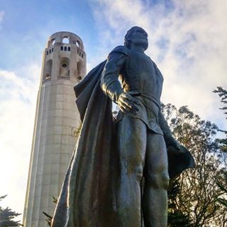  Didn't think I could do it, but made it all the way to Coit Tower to hang out with my boy Columbus today!  